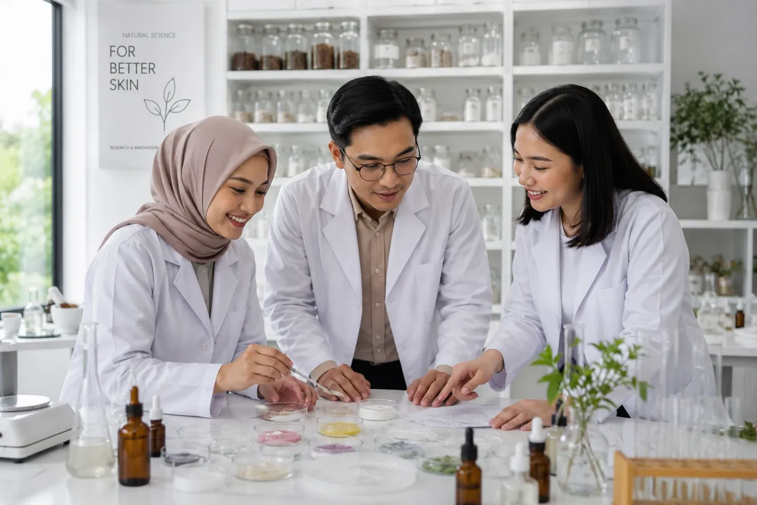 Laboratorium riset dan pengembangan kosmetik
